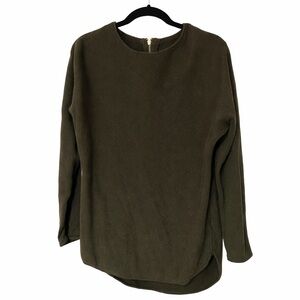 Michael Kors Olive Green Knit Sweater w/ Back Zipper | Size Medium